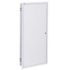 Kanlux KP-DB-I-MF-618, fém kapcsolószekrény, fehér, 6x18 modul - DIN sínnel, süllyesztett fali szereléshez, IP30 védelemmel