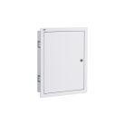 Kanlux KP-DB-I-MF-212, fém kapcsolószekrény, fehér, 2x12 modul, 448x375x115 mm - DIN sínnel, süllyesztett fali szereléshez, IP30 védettséggel