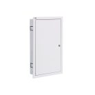 Kanlux KP-DB-I-MF-312, fém kapcsolószekrény, fehér, 3x12 modul, 581x375x115 mm - DIN sínnel, süllyesztett fali szereléshez, IP30 védelemmel