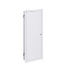 Kanlux KP-DB-I-MF-512, fém kapcsolószekrény, fehér, 5x12 modul, 849x375x115 mm - DIN sínnel, süllyesztett fali szereléshez, IP30 védelemmel