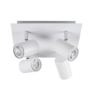   Kanlux 4xGU10, IP20, Ø53mm, alumínium házas fali-mennyezeti lámpatest, EVALO