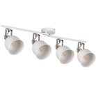 Kanlux 4x8xE14, IP20, Ø110mm, fekete/ezüst, alumínium házas fali-mennyezeti lámpatest, DERATO