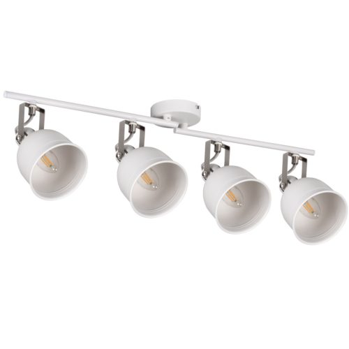 Kanlux 4x8xE14, IP20, Ø110mm, fekete/ezüst, alumínium házas fali-mennyezeti lámpatest, DERATO