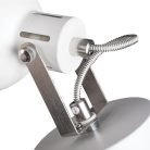Kanlux 4x8xE14, IP20, Ø110mm, fekete/ezüst, alumínium házas fali-mennyezeti lámpatest, DERATO