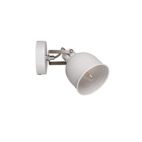 Kanlux E14, IP20, Ø110mm, fehér/ezüst, alumínium házas fali-mennyezeti lámpatest, DERATO