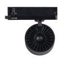 Kanlux 28W, 2800 lm, 4000K, RA90, Ø110 mm, fekete, alumínium házas, természetes fehér 360°-ban állítható sínre szerelhető lámpatest, BTL LED