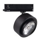 Kanlux 38W, 3800 lm, 3000K, RA90, Ø135 mm, fekete, alumínium házas, meleg fehér 360°-ban állítható sínre szerelhető lámpatest, BTL LED