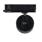 Kanlux 18W, 1750 lm, 3000K, RA90, Ø80 mm, fekete, alumínium házas, meleg fehér 360°-ban állítható sínre szerelhető lámpatest, BTL LED