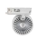 Kanlux 18W, 1800 lm, 4000K, RA90, Ø80 mm, fehér, alumínium házas, természetes fehér 360°-ban állítható sínre szerelhető lámpatest, BTL LED