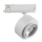 Kanlux 28W, 3000 lm, 3000K, RA90, Ø110 mm, fehér, alumínium házas, meleg fehér 360°-ban állítható sínre szerelhető lámpatest, BTL LED