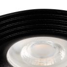 Kanlux Ø97 mm, GU10, IP20, fekete színű, alumínium házas, kerek spot lámpa keret, LIGLO DSO