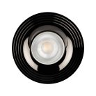 Kanlux Ø97 mm, GU10, IP20, fekete, króm színű, alumínium házas, kerek spot lámpa keret, LIGLO DSO