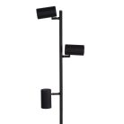 Kanlux 3xGU10, 1540 mm, fekete, alumínium házas állólámpa, EVALO FL