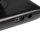 Kanlux 7,3W, 570 lm, 6500K, 670 mm, fekete, műanyag házas, állítható színhőmérsékletű LED asztali lámpa, PREDA LED - dimmelhető, USB-A porttal