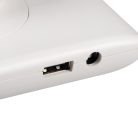 Kanlux 7,3W, 620 lm, 6500K, 670 mm, fehér, műanyag házas, állítható színhőmérsékletű LED asztali lámpa, PREDA LED - dimmelhető, USB-A porttal