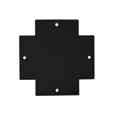Kanlux TEAR N RC-CON-X B, vezetősín tartozék, fekete, acél, 100x100 mm - X-alakú csatlakozó beltéri használatra