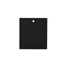Kanlux TEAR N RC-PCON B tápcsatakozó fedél, fekete, acél, 65x58 mm, – vezetősín rendszer tápcsatlakozó fedél