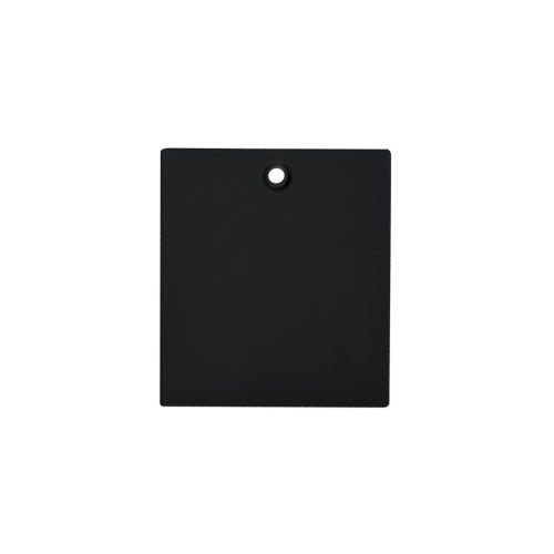 Kanlux TEAR N RC-PCON B tápcsatakozó fedél, fekete, acél, 65x58 mm, – vezetősín rendszer tápcsatlakozó fedél