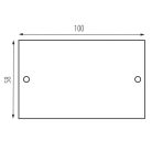 Kanlux TEAR N RC-CON-I B, vezetősín rendszer tartozék TEAR N RC család, fekete színű, acél anyagból, 58x100 mm méretben - egyenes I-alakú csatlakozó elem