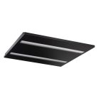 Kanlux 40W, 4100 lm, 3000K, fekete, fém házas, 595x595 mm, meleg fehér lineáris LED lámpatest, OFIS
