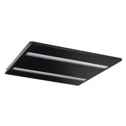   Kanlux 40W, 4100 lm, 3000K, fekete, fém házas, 595x595 mm, meleg fehér lineáris LED lámpatest, OFIS