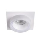Kanlux GU10, 43x92 mm, fehér, alumínium házas, szögletes spot lámpatest, LONVI