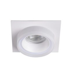   Kanlux GU10, 43x92 mm, fehér, alumínium házas, szögletes spot lámpatest, LONVI