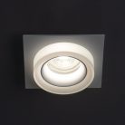 Kanlux GU10, 43x92 mm, fehér, alumínium házas, szögletes spot lámpatest, LONVI