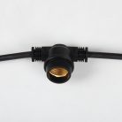 Kanlux, fekete, acél, FL AERIS CON ELE sorolóelem - 150W-os FL AERIS LED reflektorhoz