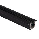 Kanlux TEAR N R-TR 2M-B sín süllyesztett, 36x58x2000 mm, fekete, alumínium ötvözet – vezetősín rendszer tartozék
