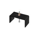 Kanlux TEAR N RCLIP-B rögzítő, acél, fekete, 30x30x60 mm – LED panel vezetősín rendszer rögzítéséhez
