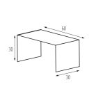 Kanlux TEAR N RCLIP-B rögzítő, acél, fekete, 30x30x60 mm – LED panel vezetősín rendszer rögzítéséhez