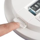 Kanlux 10W, 1200 lm, 4000K, IP65, RA80, Ø220 mm, polikarbonát házas, kerek, természetes fehér LED mennyezeti lámpatest, STIVI LED