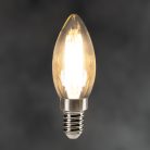 Kanlux XLED 5,9W, 806 lm, 2700K, 320° dimmelhető, E14, C35, meleg fehér LED fényforrás - hagyományos izzó alakú, széles fényeloszlás