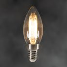 Kanlux XLED 5,9W, 806 lm, 2700K, 320° dimmelhető, E14, C35, meleg fehér LED fényforrás - hagyományos izzó alakú, széles fényeloszlás