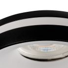 Kanlux Ø96 mm, GU10, IP20, fekete színű, alumínium házas, kerek spot lámpa keret, ELICEO