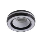 Kanlux Ø96 mm, GU10, IP20, fekete színű, alumínium házas, kerek spot lámpa keret, ELICEO