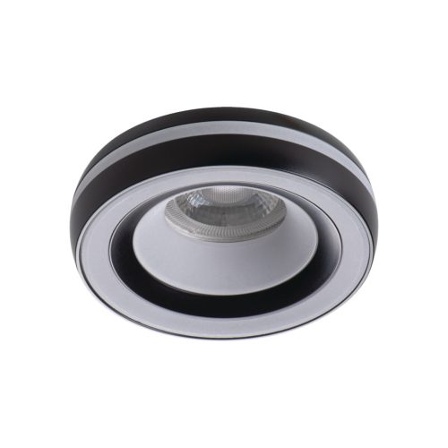 Kanlux Ø96 mm, GU10, IP20, fekete színű, alumínium házas, kerek spot lámpa keret, ELICEO