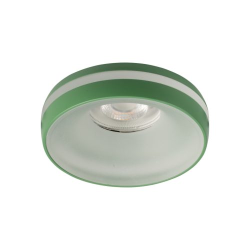 Kanlux Ø96 mm, GU10, IP20, zöld színű, alumínium házas, kerek spot lámpa keret, ELICEO