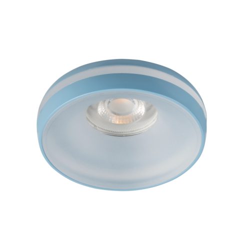 Kanlux Ø96 mm, GU10, IP20, kék színű, alumínium házas, kerek spot lámpa keret, ELICEO