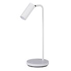 Kanlux 4,6W, 300 lm, CTA, dimmelhető, 395 mm, fehér, műanyag, állítható színhőmérsékletű íróasztali LED lámpa, LEADIE