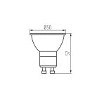 Kanlux IQ-LED 7W, 490 lm, 2700K, dimmelhető, GU10, RA95, meleg fehér LED fényforrás - 3 év garancia, jószínvisszaadás, 25 000 h élettartam