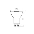 Kanlux IQ-LED 6,5W, 535 lm, 2700K, GU10, RA95, meleg fehér LED fényforrás - 3 év garancia, kiváló színvisszaadás, 25 000 h élettartam