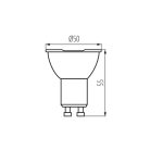 Kanlux IQ-LED 4,9W, 550 lm, 2700K, GU10, RA90, meleg fehér LED fényforrás - 3 év garancia, kiváló színvisszaadás, 25 000 h élettartam