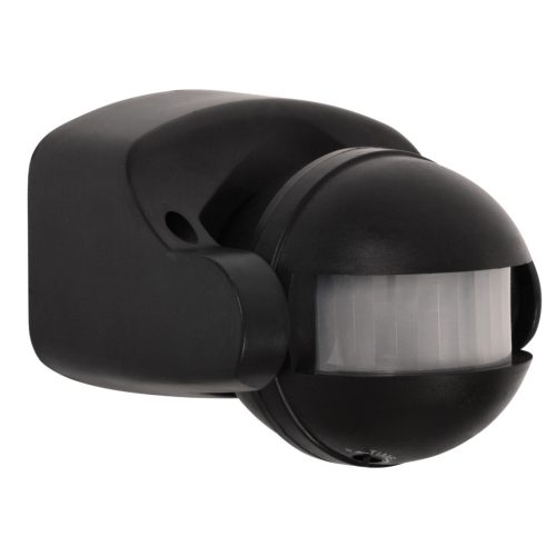 Kanlux ALER JQ‑30‑B, fekete, műanyag, 75×97 mm – PIR mozgásérzékelő, 12 m hatótávolsággal, 165° vízszintes tartománnyal, 8s–5min világítási idővel