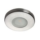 Kanlux Gx5,3, 12V, IP44/20, Ø85 mm, matt nikkel, acél házas, kerek, mennyezeti spot lámpatest, MARIN