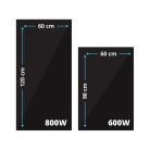 BVF PG fekete üveg infrapanel 800W
